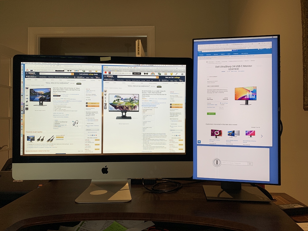 Dual monitor size, resolution, connections Hardware MPU Talk
