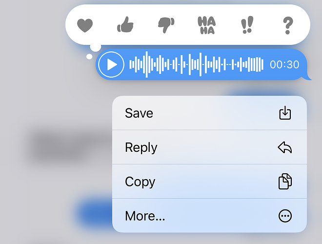 Where are iOS audio messages saved? (They are not in voice memos