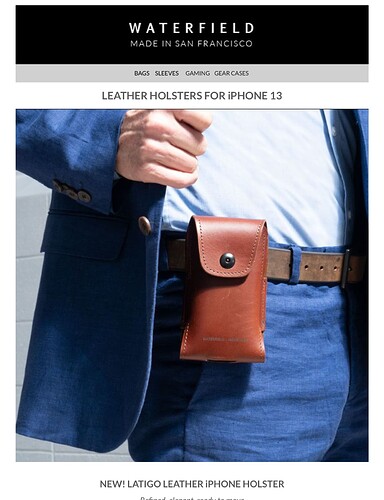 NEW! iPhone 13 Latigo Leather Holster