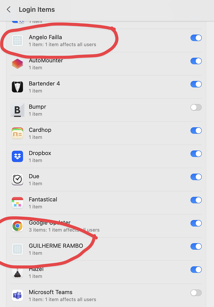 Login items in Mac OS Ventura Software MPU Talk