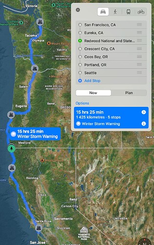 road trip map