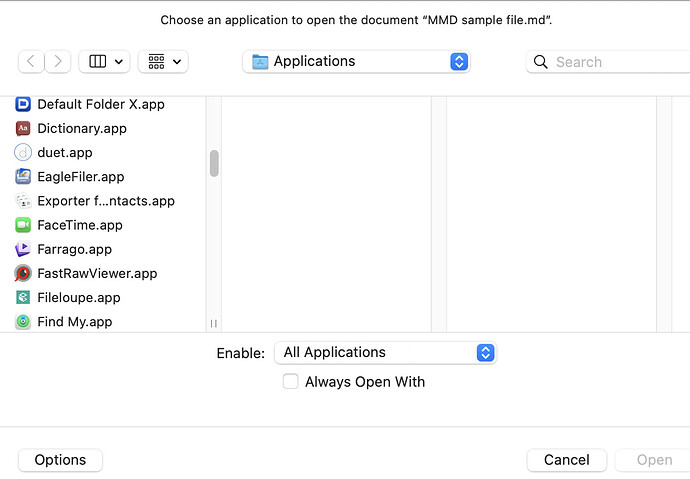 Screenshot of Finder