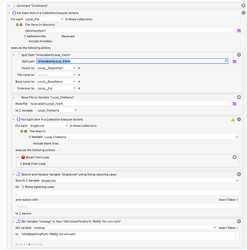 1Keyboard Maestro Editor — Rename txt files using first line of each file mod1 2023-07-28 08-57-08