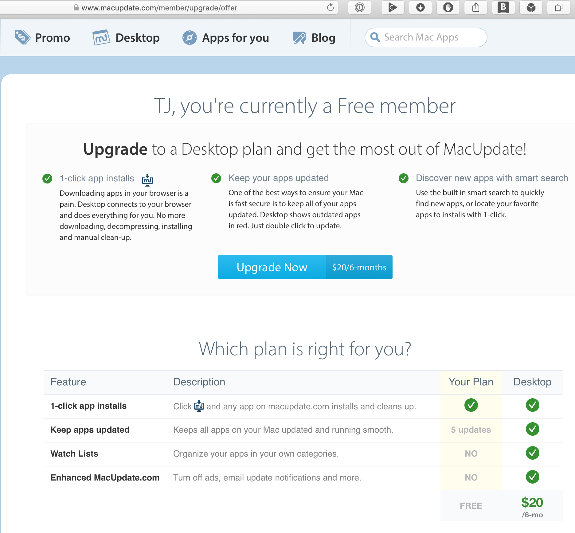 macupdate desktop password